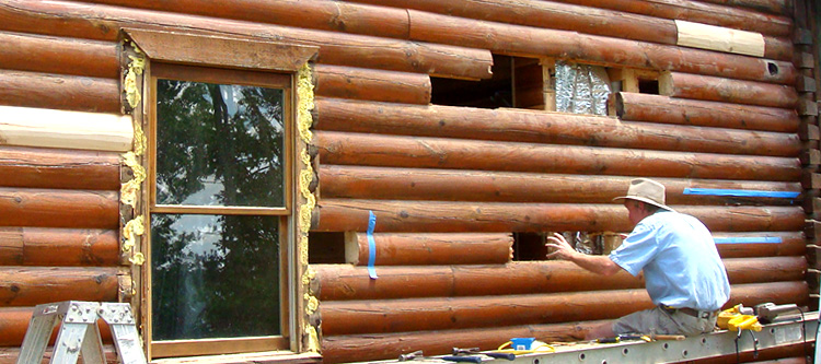 Log Home Repair Wise County, Virginia