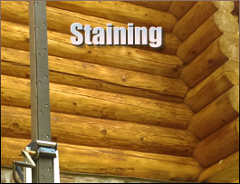  Wise County, Virginia Log Home Staining